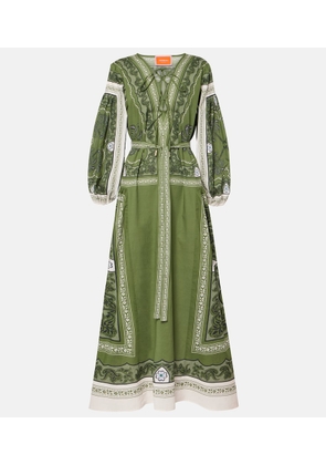 La DoubleJ Viviana printed cotton muslin maxi dress
