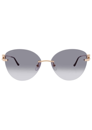 Cartier Panthere de Cartier Grey Butterfly Ladies Sunglasses CT0269S 001 60