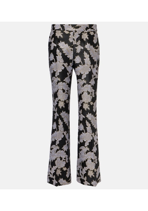 La DoubleJ Saturday Night jacquard bootcut pants