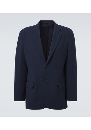 Rubinacci Striped single-breasted wool blazer