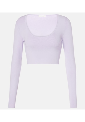 Zimmermann Acacia Knit Scoop ribbed-knit crop top