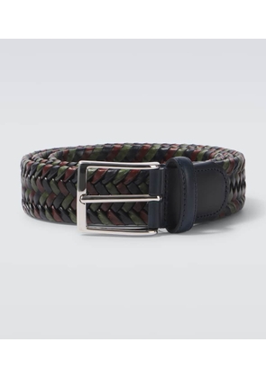 Rubinacci Woven leather belt