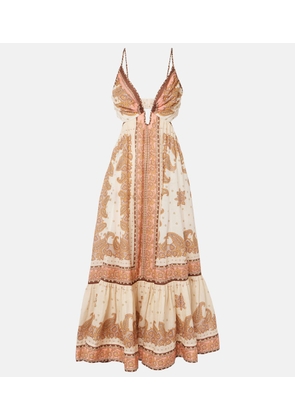 Zimmermann Maxine paisley ramie midi dress