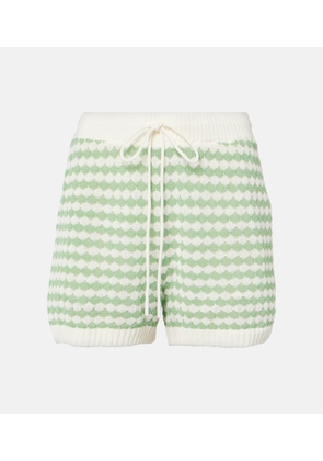 Zimmermann Everley knitted cotton-blend shorts