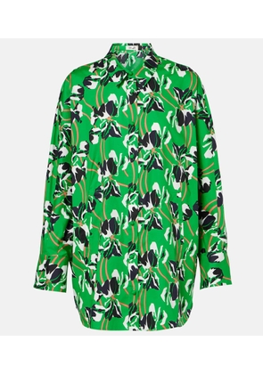 Diane von Furstenberg Caleb printed cotton blouse