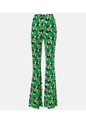 Diane von Furstenberg Brooklyn printed flared pants