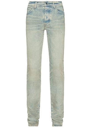 Amiri Stack Jean in Perfect Antique Indigo - Blue. Size 30 (also in 31, 34).