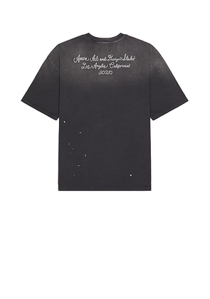 Amiri Design Studio Tee in Black - Black. Size M (also in S, XL/1X).