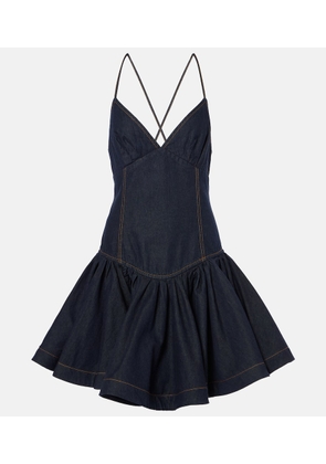 Zimmermann Crush denim minidress