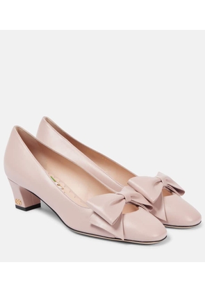Valentino Garavani Bowow 45 leather pumps