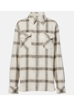 God's True Cashmere Moon plaid cashmere shirt