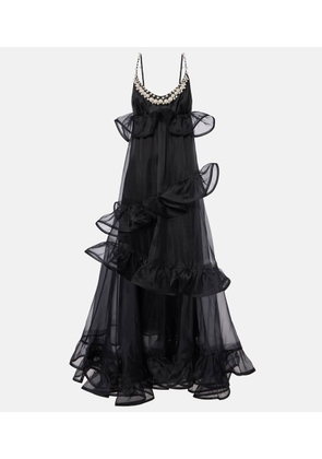 Zimmermann Crush ruffled silk organza maxi dress