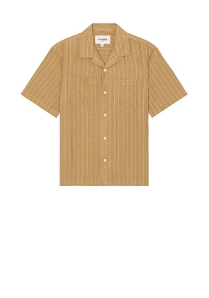 Corridor Boulder Retro Camp Shirt in Tan - Brown. Size L (also in M, S, XL/1X).