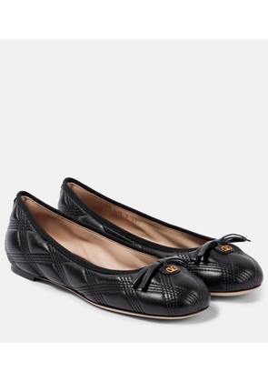 Valentino Garavani Quiltie leather ballet flats
