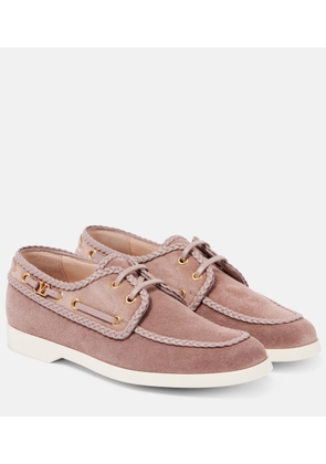 Valentino Garavani Palm Avenue suede boat shoes