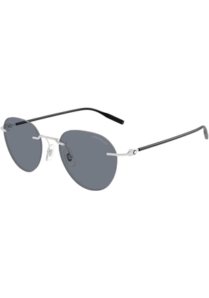 Montblanc Grey Oval Mens Sunglasses MB0428S 002 51