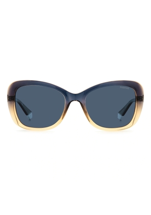 Polaroid Blue Butterfly Ladies Sunglasses PLD 4132/S/X 0YRQ/C3 53