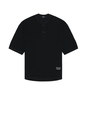 COMME des GARCONS HOMME Waffle Tee in Black - Black. Size L (also in ).