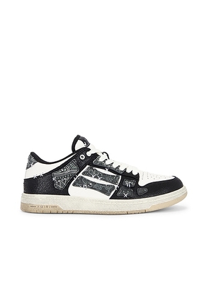 Amiri Bandana Skel Top Low in Black - Black. Size 41 (also in 42, 43, 44, 45, 46).