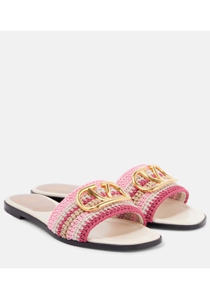 Valentino Garavani VLogo Signature crochet slides