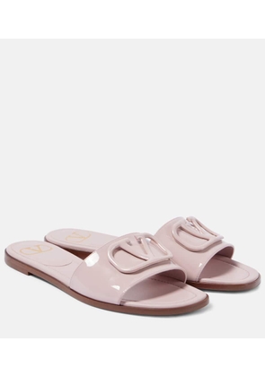 Valentino Garavani VLogo patent leather slides