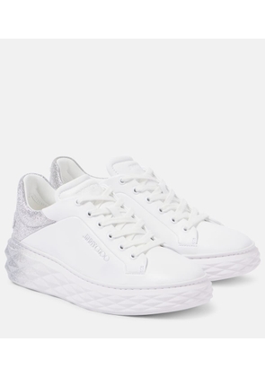 Jimmy Choo Diamond Maxi/F II glitter leather sneakers