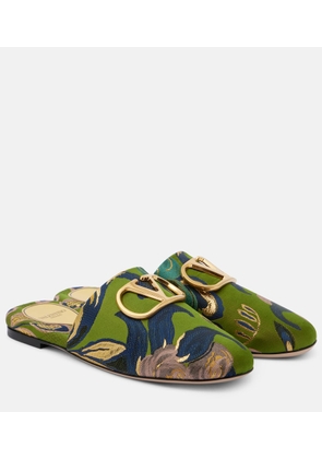 Valentino Garavani VLogo jacquard mules