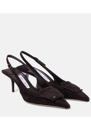 Jimmy Choo Frances 60 suede slingback pumps