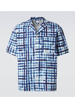Bottega Veneta Gingham cotton bowling shirt