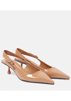 Jimmy Choo Amel 50 patent leather slingback pumps