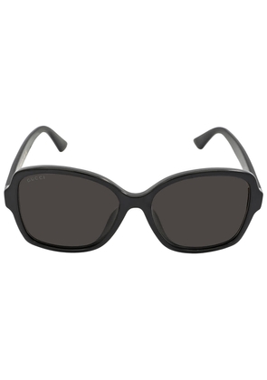 Gucci Grey Square Ladies Sunglasses GG0765SA 002 57