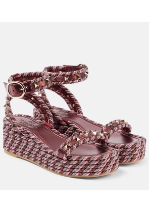 Valentino Garavani Rockstud Torchon espadrille sandals