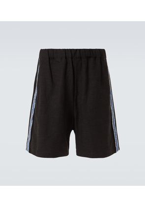 Commas Crochet-trimmed shorts