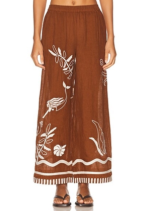 ERES Octopus Pant in Ecorce - Rust. Size L (also in ).