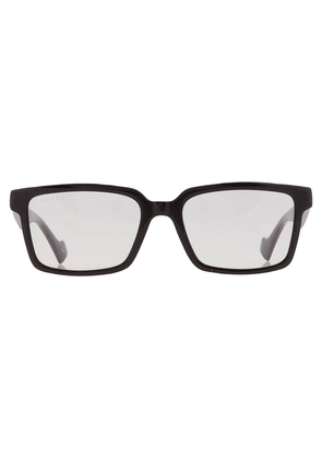 Gucci Grey Logo Clip-On Rectangular Mens Sunglasses GG1543S 001 54