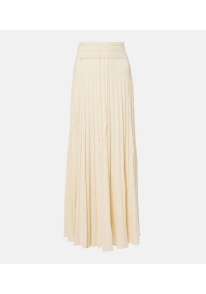 Christopher Esber Linen and silk-blend maxi skirt