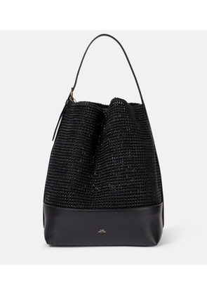 Toteme Belted woven leather tote bag