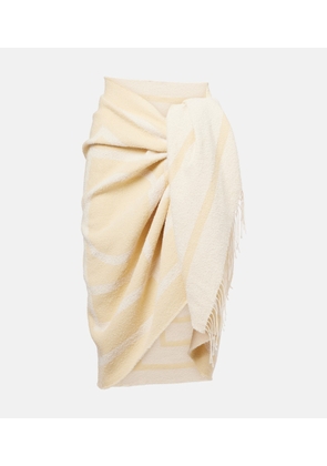Toteme Monogram cotton-blend jacquard scarf