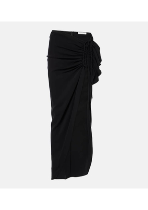 Christopher Esber Ruched jersey maxi skirt