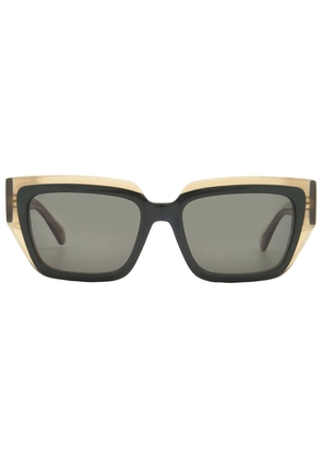 Ferragamo Green Square Ladies Sunglasses SF2002S 327 55