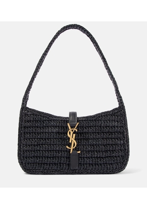 Saint Laurent Le 5 a 7 Mini raffia shoulder bag
