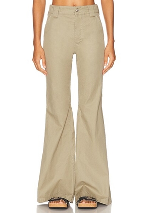 Balenciaga Flared Pant in Military Beige - Beige. Size 36 (also in 40).