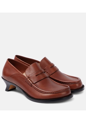 Loewe Campo leather loafers