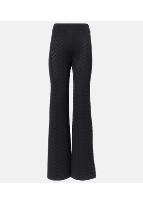 Missoni High-rise cotton-blend wide-leg pants