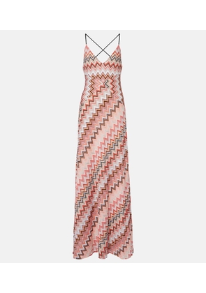 Missoni Zig Zag cotton-blend maxi dress