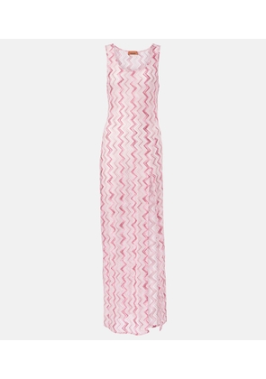 Missoni Zig Zag lame maxi dress