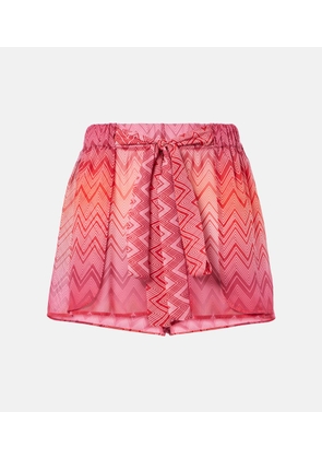 Missoni Zigzag printed silk shorts