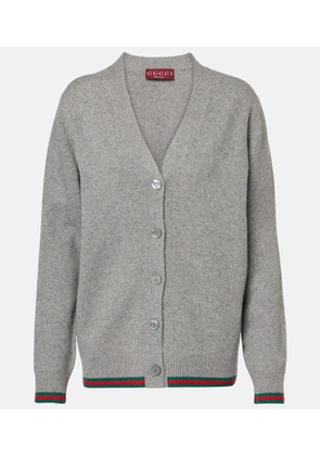 Gucci Web wool and cashmere cardigan