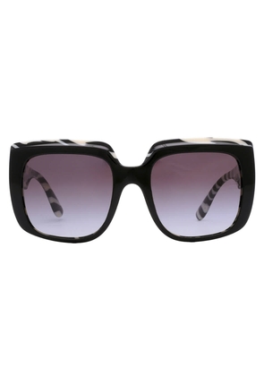 Dolce and Gabbana Gray Gradient Square Ladies Sunglasses DG4414 33728G 54