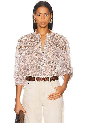 Isabel Marant Etoile Christa Top in ECRU - Beige. Size 42 (also in ).